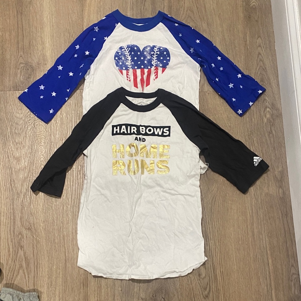 adidas girls softball shirts